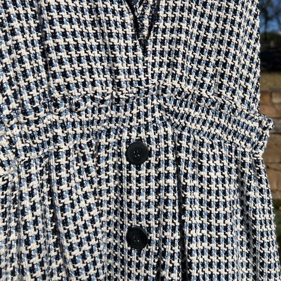 ZARA Tweed Button-Front Pinafore Mini Dress - Picture 8 of 16